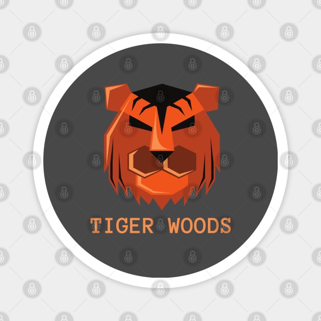 Tiger woods Magnet by Grishman4u